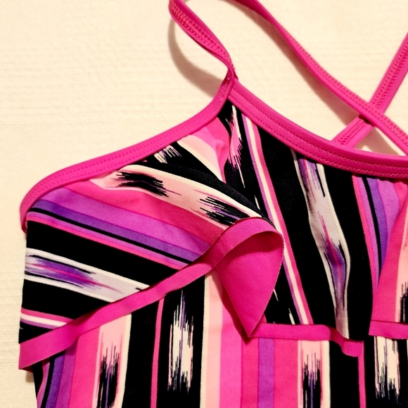 Lands' End girls 10+ girls 1 piece bathing suit, nice bright colors VGUC - Picture 2 of 5